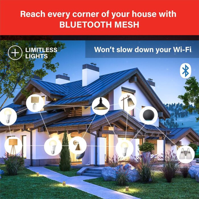 Sengled Alexa Light Bulb, Bluetooth Mesh Smart Light Bulbs, Smart Bulbs That Work with Alexa Only, Dimmable LED Bulb E26 A19, 60W Equivalent Soft White 800LM, Certified for Humans Device, 4 Pack - Image 7