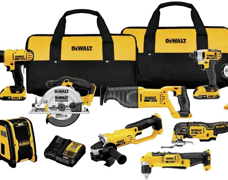 DEWALT 20V MAX Power Tool Combo Kit, 9-Tool Cordless Power Tool Set with 2 Batteries and Charger (DCK940D2)