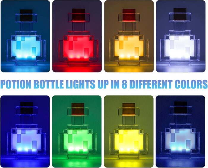 Potion Bottle Light Color Changing LED Table Lamp Mood Light for Bedroom, Desk, Living Room, Playroom Home Decor Video Game Gifts - Image 2