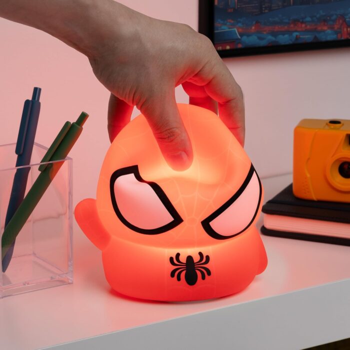 Paladone Spiderman Squishy Lamp - Officially Licensed Disney Free Standing Desk Light, Gaming Room Decor and Merchandise for Boys and Girls, Nightlight Gift Accessory for Playroom and Bedroom - Image 2
