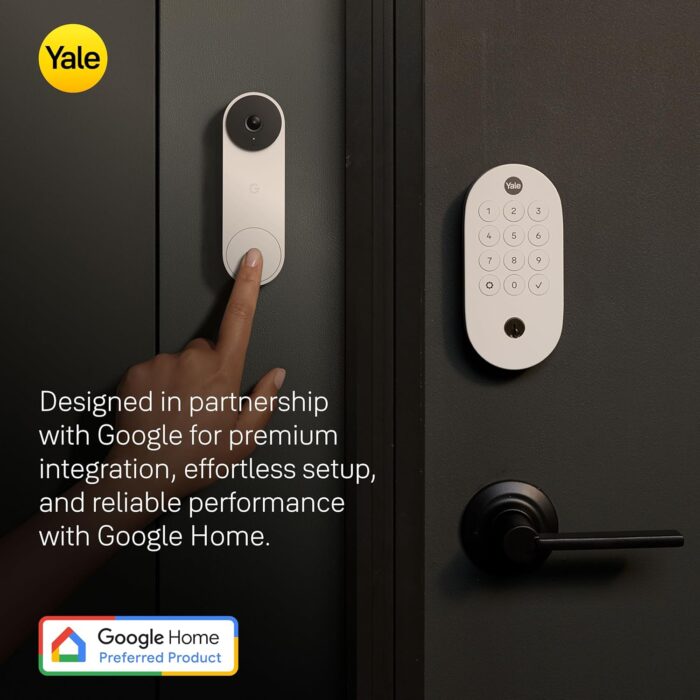 Yale Matte Black Keyed Deadbolt Smart Lock with Google Matter, YRD510-MT1-BLK - Image 3